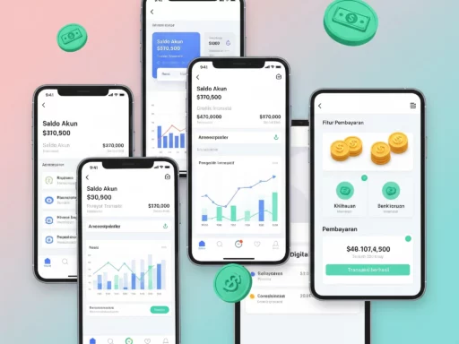 Berbagai smartphone menampilkan aplikasi pencatat keuangan terbaik untuk pengelolaan uang.